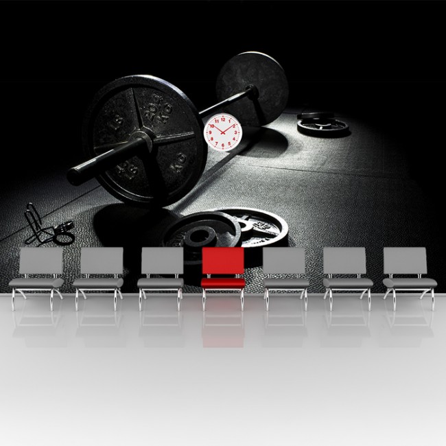 Gym Weights Wallpaper Wall Mural