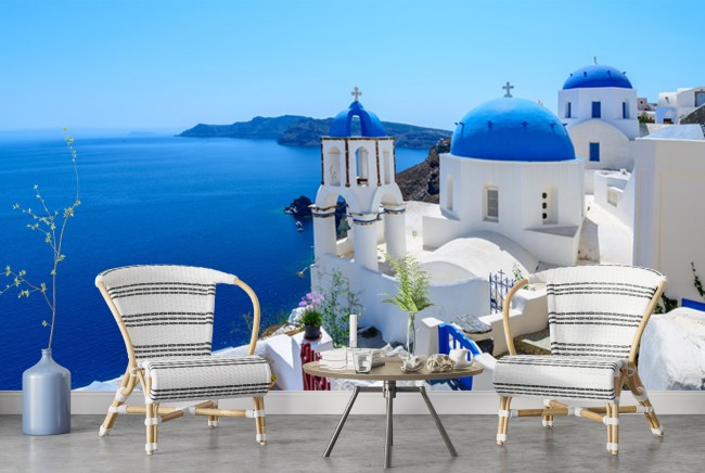 Santorini Wallpaper Wall Mural