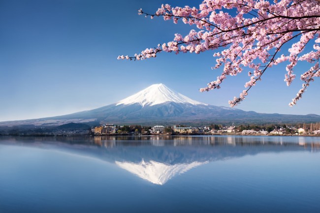 Mountain Fuji Lake Wallpaper Wall Mural