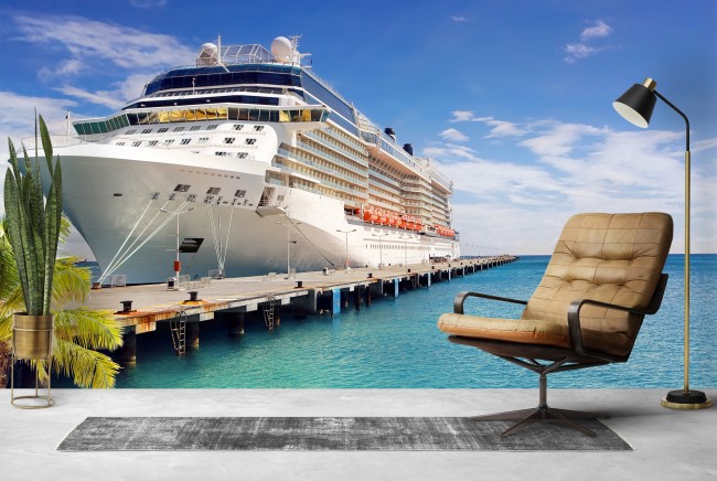 Paradise Cruise Ship Wallpaper Wall Mural