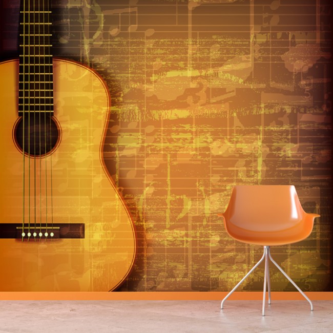 Guitar Music Wallpaper Wall Mural