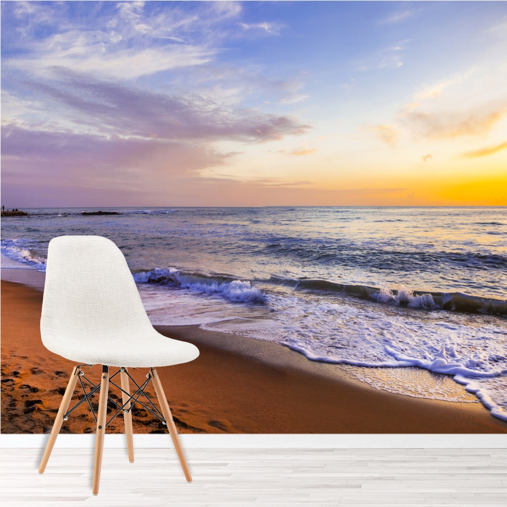 Sunset Beach Panoramic Wall Mural Castle Italy Wallpaper Bedroom Photo Decor Sunset Beach Panoramic Wall Mural Castle Italy Wallpaper Bedroom Photo Decor