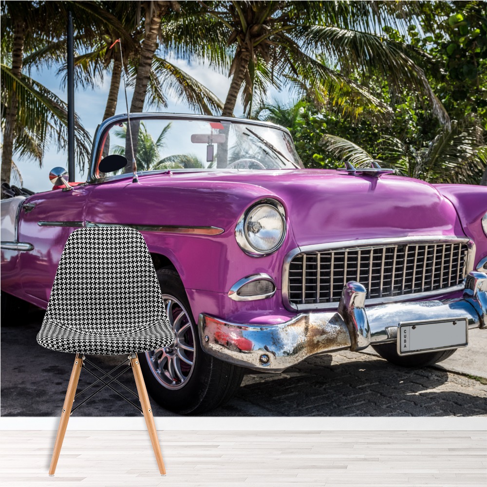Classic Pink Car Havana Cuba Wallpaper Wall Mural