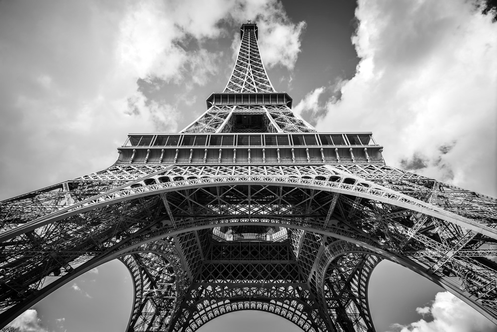 Eiffel Tower Abstract Art Wallpaper Wall Mural