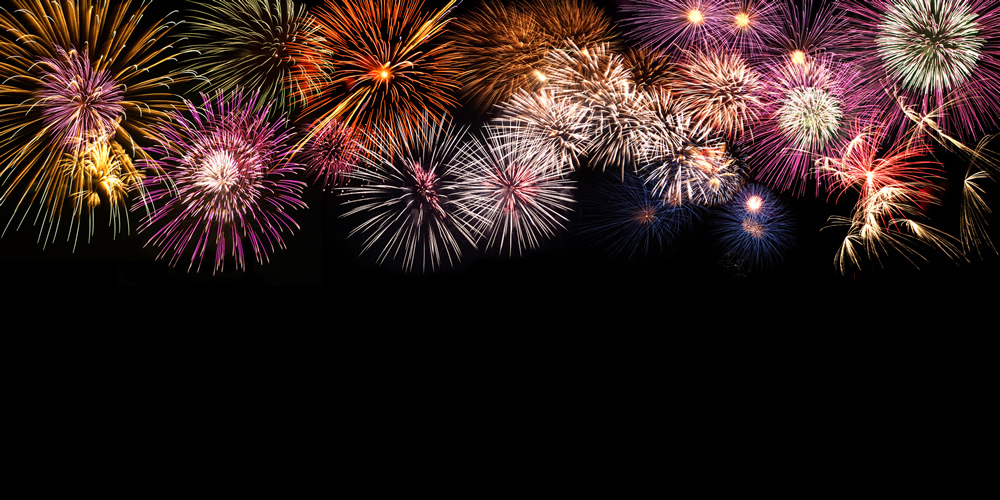 fireworks celebration wallpaper wall mural