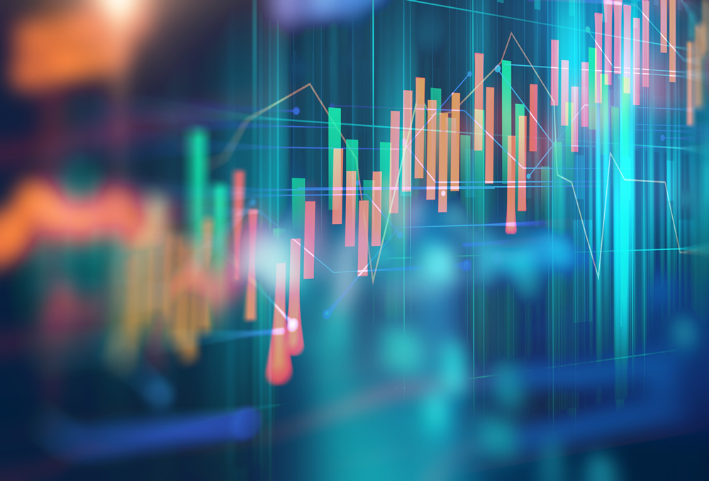 Financial Graph Internet Technology Wallpaper Wall Mural