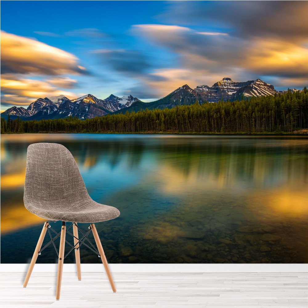 lake mural mountains wall mural self-adhesive vinly Lake WALL MURAL lake wallpaper mountain lake wallpaper mountain lake,