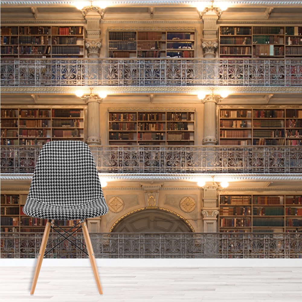 Library Books Wallpaper Wall Mural
