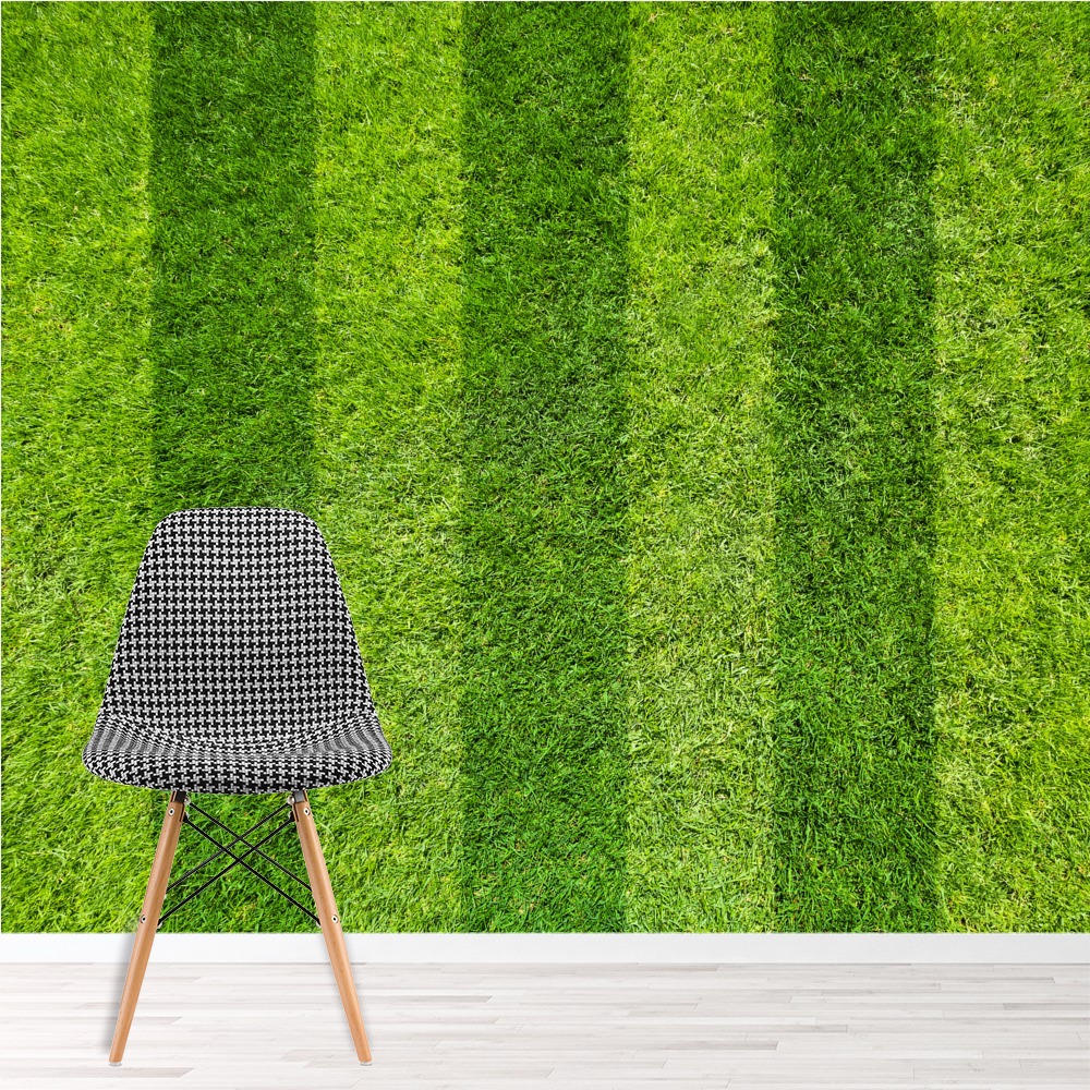Green Grass Sports Pitch Wallpaper Wall Mural