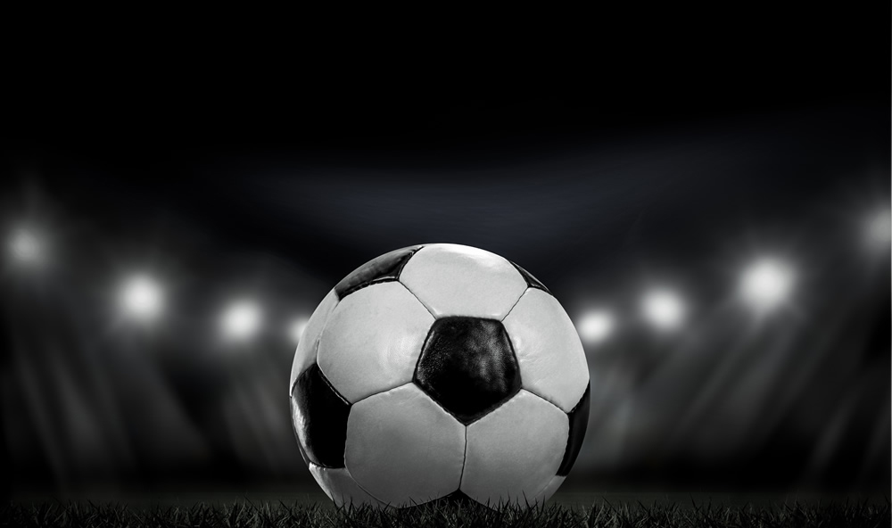 Football Pitch Black White Wallpaper Wall Mural