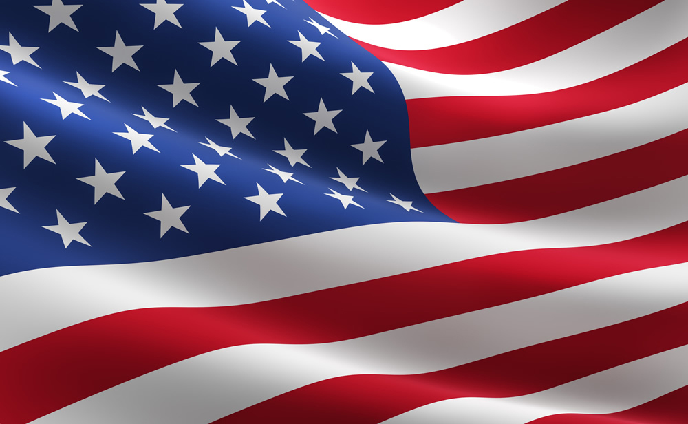 American Flag USA Background Wallpaper Wall Mural