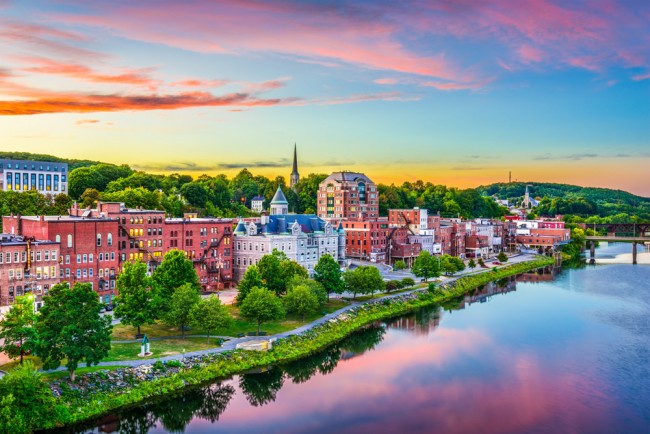 Augusta Maine Skyline USA Cityscape Wallpaper Wall Mural