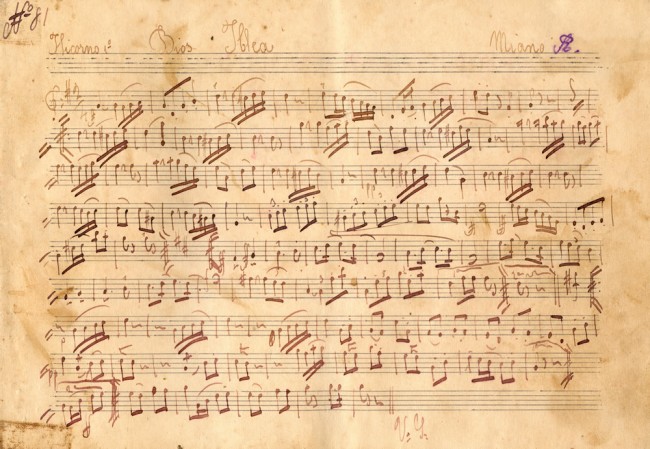 Vintage Sheet Music Wallpaper Wall Mural