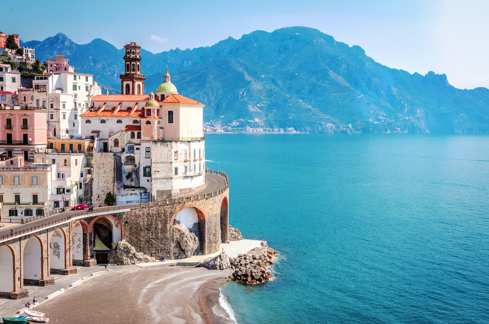 Atrani Village Amalfi Coast Italy Wallpaper Wall Mural