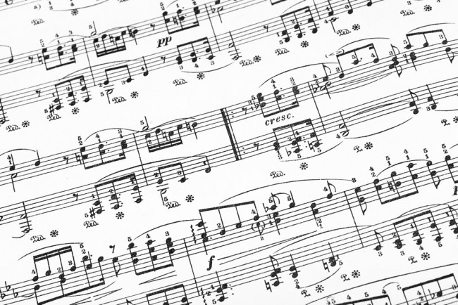Sheet Music Wallpaper Wall Mural