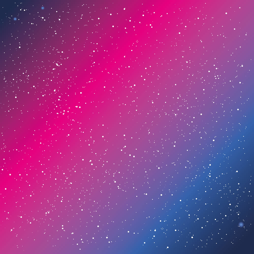Blue Pink Galaxy Space Stars Wallpaper Wall Mural