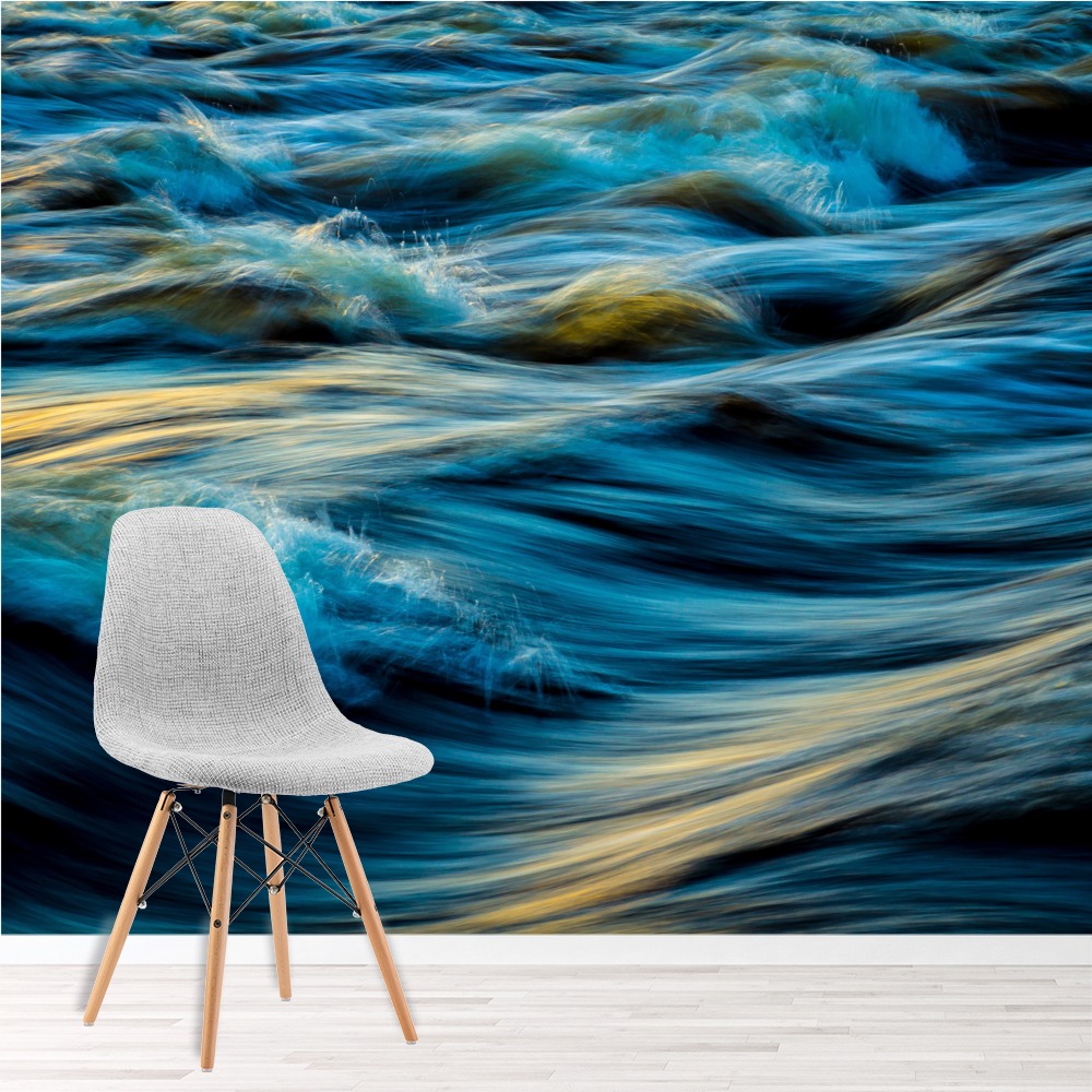 Ocean Water Waves Wallpaper Wall Mural