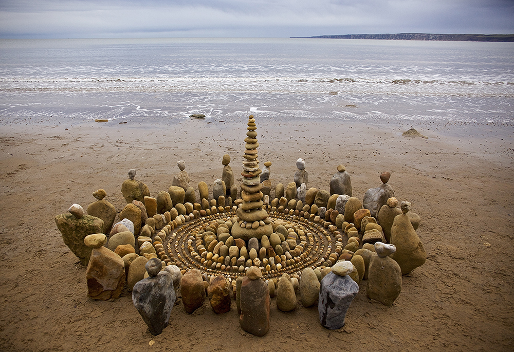 Stone Mandala II Wall Mural by James Brunt