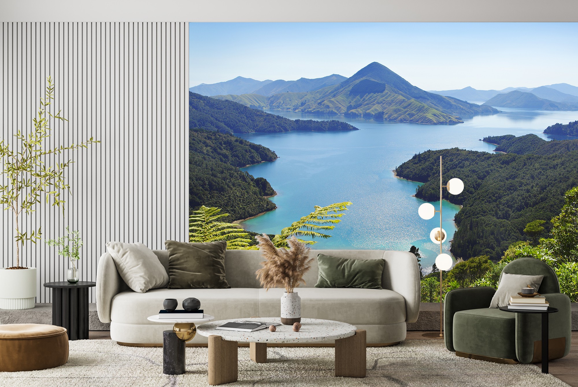 New Zealand Lakes Wallpaper Wall Mural