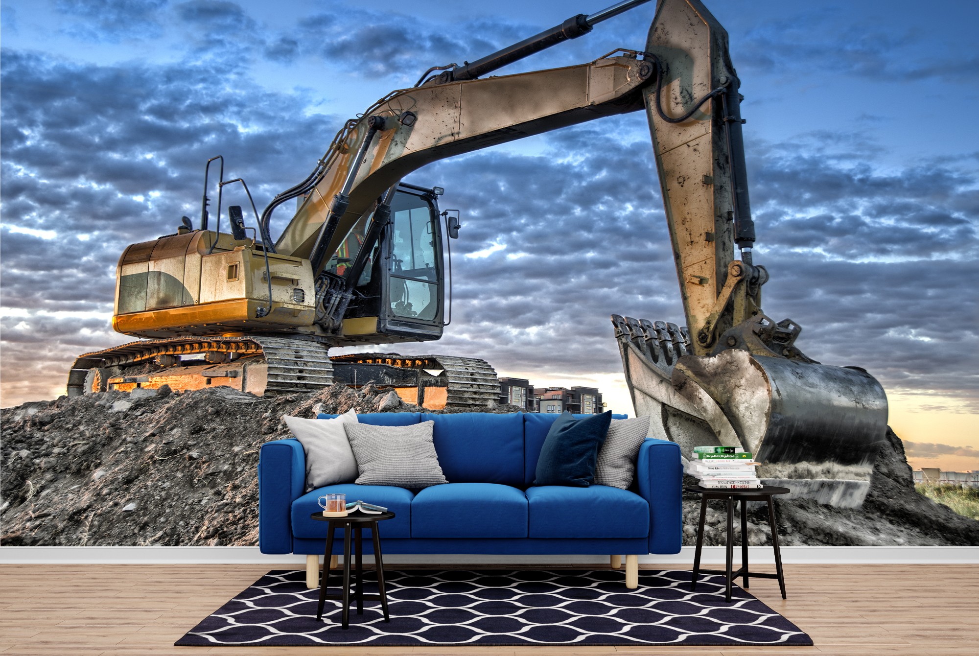 Digger Wallpaper Wall Mural