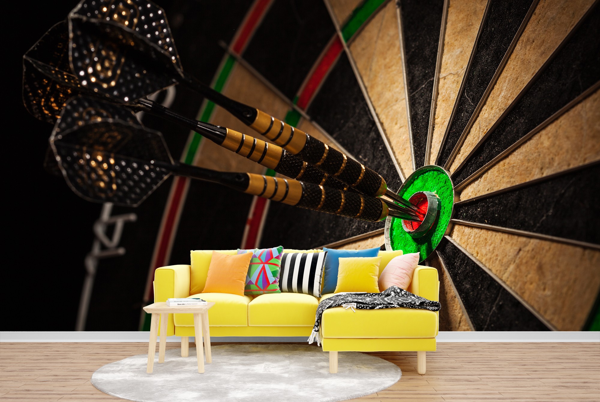 Dart Board Wallpaper Wall Mural