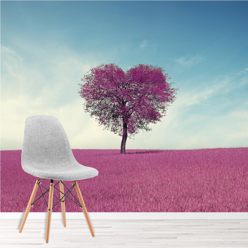 Purple Heart Tree Wallpaper Wall Mural