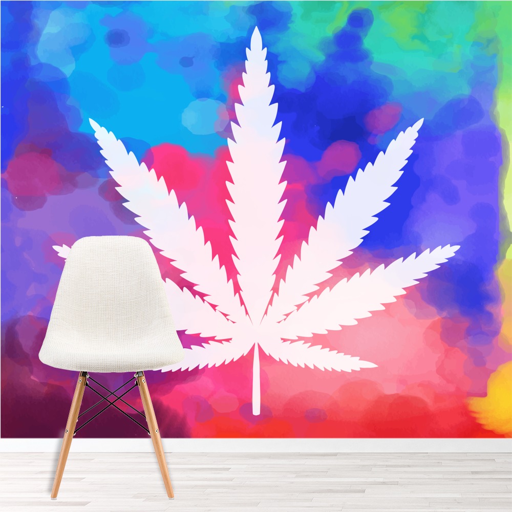 Cannabis Leaf Weed Plant Wallpaper Wall Mural
