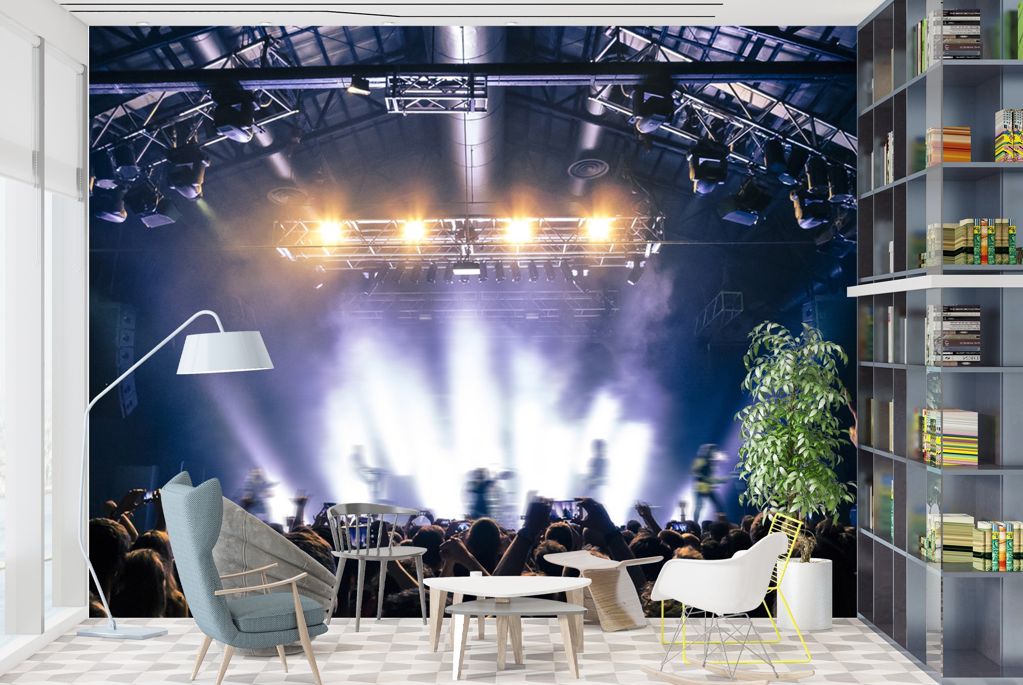 Crowd Concert Music Wallpaper Wall Mural