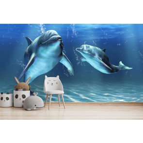 Dolphin Friends Wallpaper Wall Mural