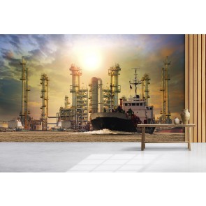 Oil Rig Wallpaper Wall Mural