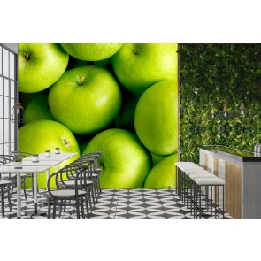 Green Apples Wallpaper Wall Mural