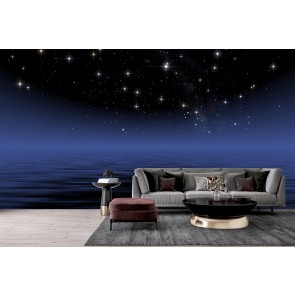 Night Sky & Calm Sea Wallpaper Wall Mural
