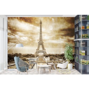 Eiffel Tower Vintage Paris Wallpaper Wall Mural