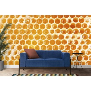 Honeycomb Honey Food Wallpaper Wall Mural