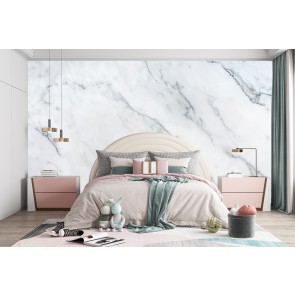 White Marble Effect Texture Wallpaper Wall Mural