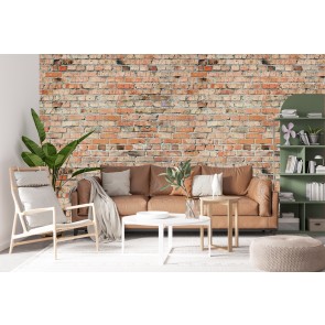 Vintage Red Brick Wallpaper Wall Mural