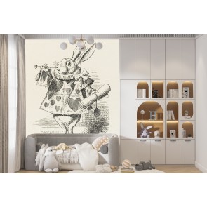 The White Rabbit Alice In Wonderland Wallpaper Wall Mural