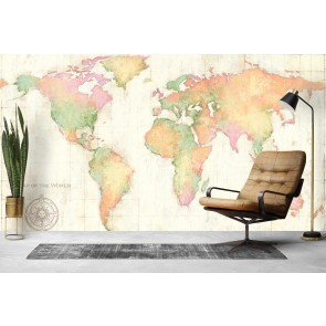 Bright World Wall Mural by Julia Purinton