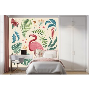 Jungle Love I Wall Mural by Janelle Penner
