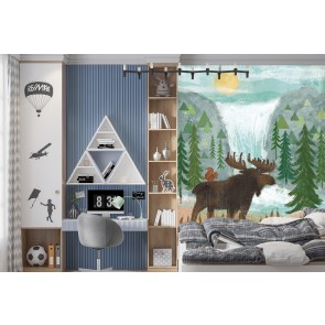 Woodland Forest IV Wall Mural by Veronique Charron