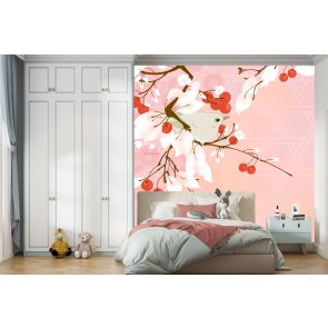 Cherry Branches Wall Mural by Evelia Designs