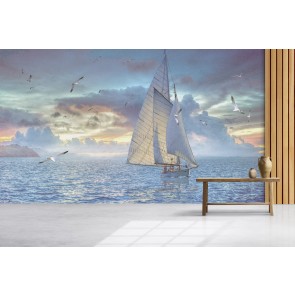 Smooth Sailing I Wall Mural by Steve Hunziker