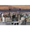 Chicago Night Skyline Wallpaper Wall Mural