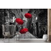 Red Umbrella Wallpaper Wall Mural