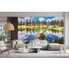 Stag in Lake Wallpaper Wall Mural