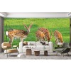 Panorama Deer Herd Wallpaper Wall Mural