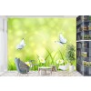 Daisy Butterfly Wallpaper Wall Mural