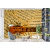 Guitar Music Note Wallpaper Wall Mural