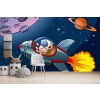 Space Rocket Wallpaper Wall Mural