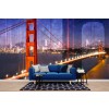 Brooklyn Bridge Lights Wallpaper Wall Mural